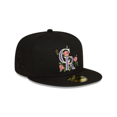 Sapca New Era Colorado Rockies MLB Bloom 59FIFTY Fitted - Negrii